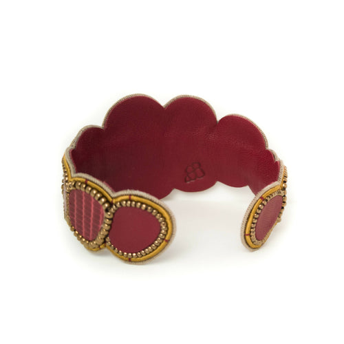 manchette_ava_bordeaux_capsule_doree copie | EMPREINTES Paris - EMPREINTES Paris