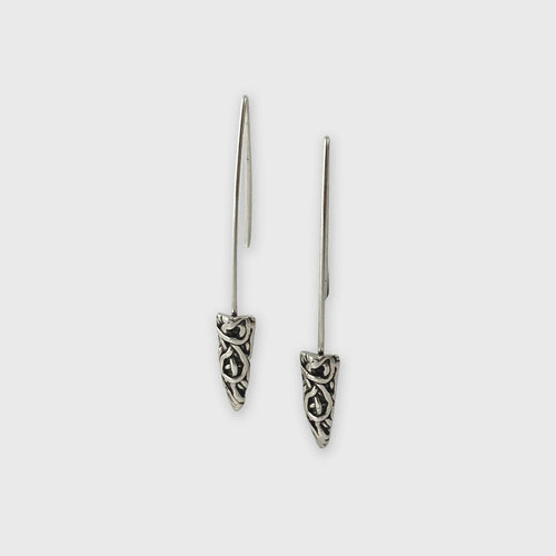 Boucles d’oreilles en étain Argenté 8 | EMPREINTES Paris - EMPREINTES Paris