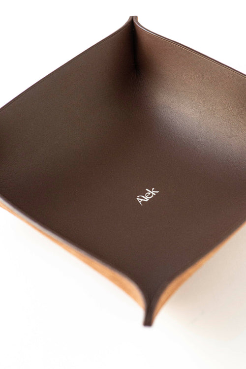 Vide poche en cuir marron foncé | EMPREINTES Paris - EMPREINTES Paris