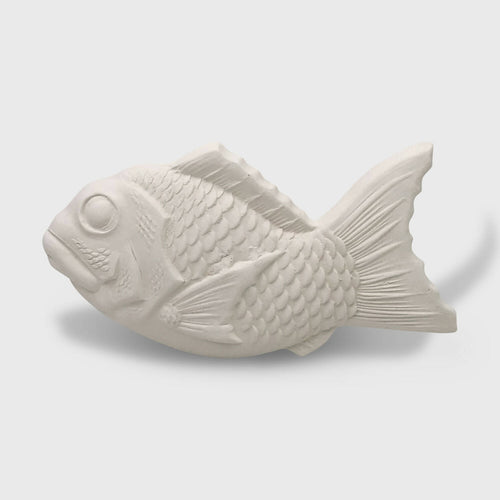 Grand Poisson Blanc mural Japonais | EMPREINTES Paris - EMPREINTES Paris