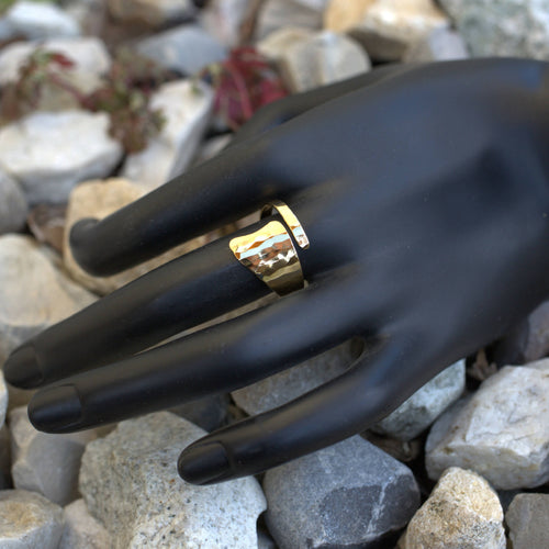 Bague martelée plaqué or | EMPREINTES Paris - EMPREINTES Paris