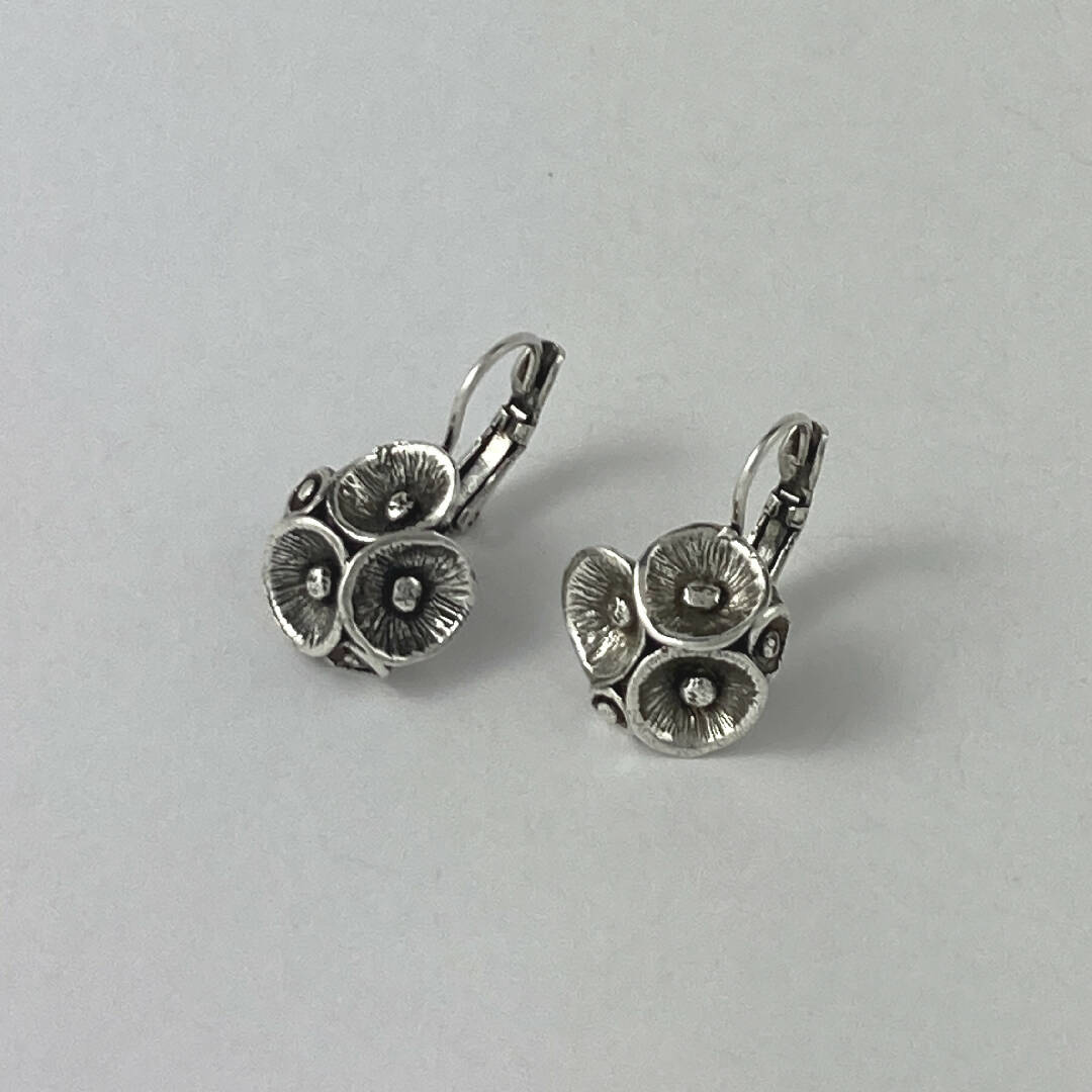 Boucles d’oreilles en étain Argenté 33 | EMPREINTES Paris
