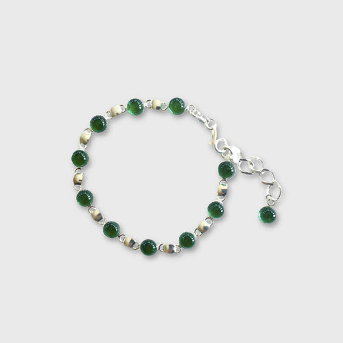 Bracelet Billes vert émeraude | EMPREINTES Paris - EMPREINTES Paris