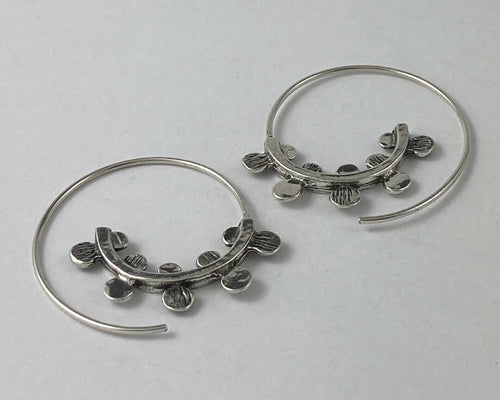 Boucles d’oreilles en étain Argenté 5 | EMPREINTES Paris - EMPREINTES Paris