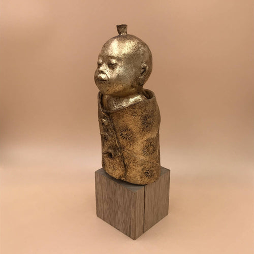 Sculpture APOO doré Petit Moine | EMPREINTES Paris - EMPREINTES Paris