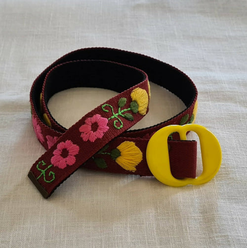 Ceinture boucle jaune | EMPREINTES Paris - EMPREINTES Paris