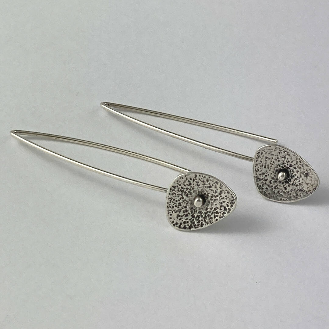 Boucles d’oreilles en étain Argenté 9 | EMPREINTES Paris