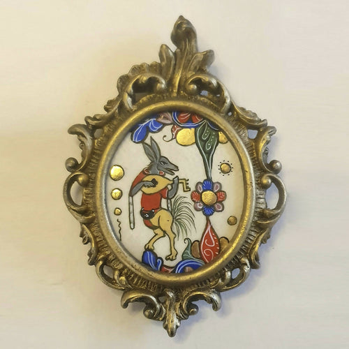 Enluminure Petit âne musicien | EMPREINTES Paris - EMPREINTES Paris