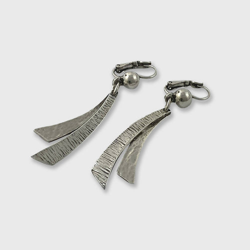 Boucles d’oreilles en étain Argenté 3 | EMPREINTES Paris - EMPREINTES Paris