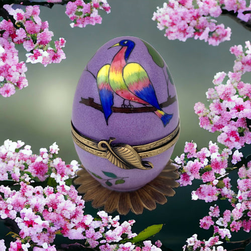 boite_a_musique_violette_decor_oiseau_chardonneret_bleu_et_orange_cadeau_dun_souvenir_precieux | EMPREINTES Paris - EMPREINTES Paris