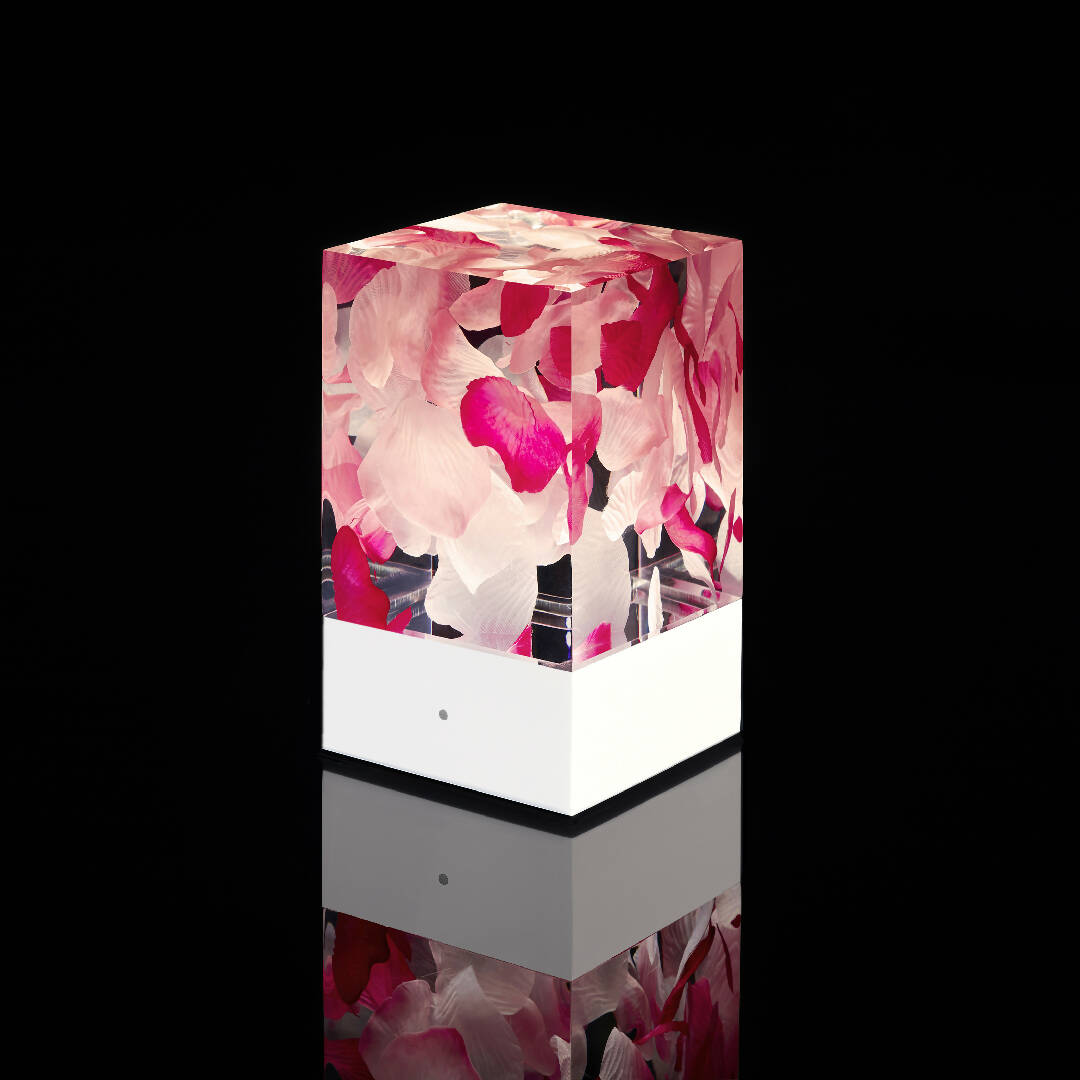 D-cüb Roses - socle blanc | EMPREINTES Paris