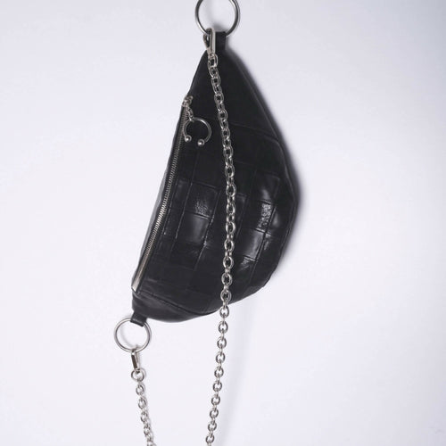 Sac banane - damier noir | EMPREINTES Paris - EMPREINTES Paris