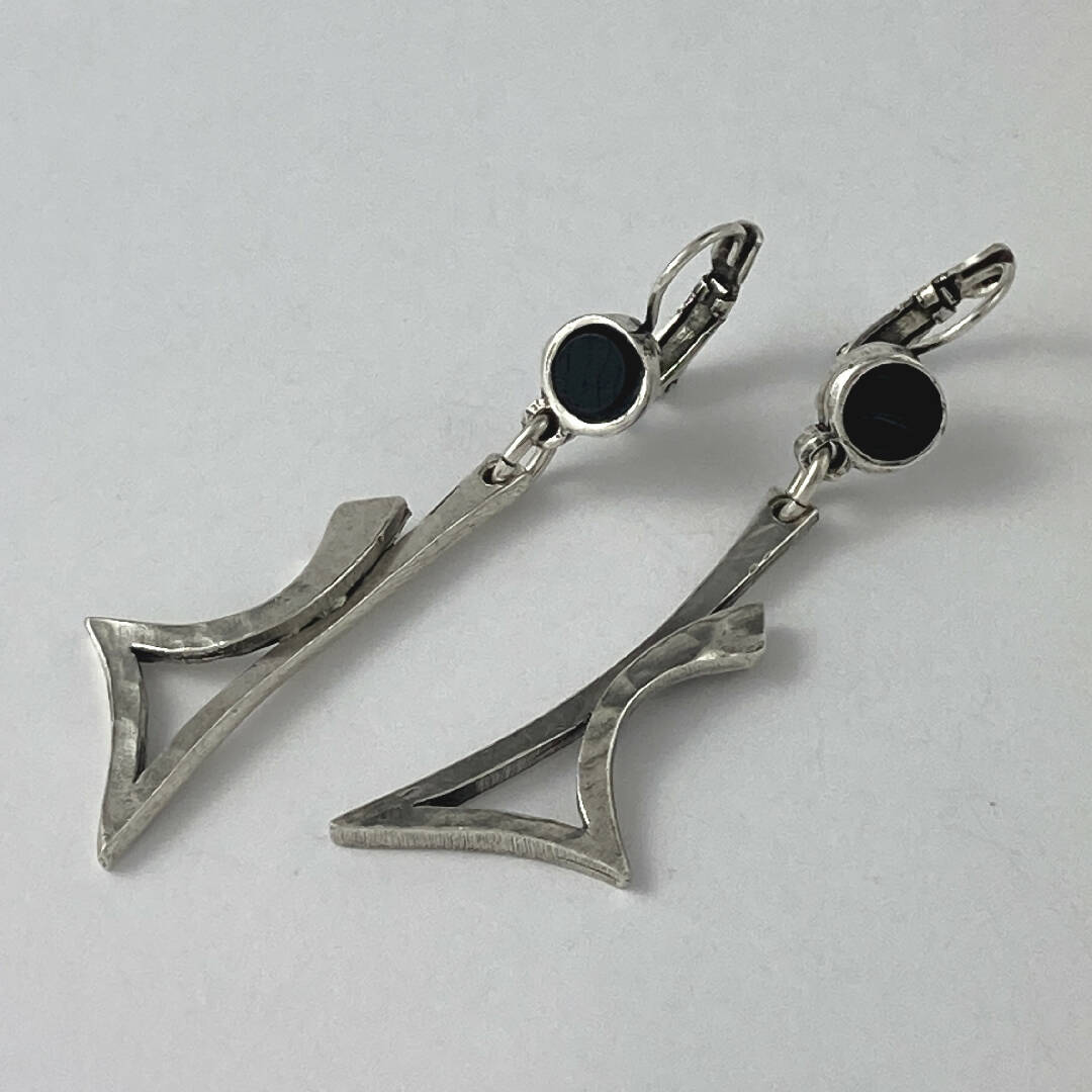 Boucles d’oreilles en étain Argenté 20 | EMPREINTES Paris