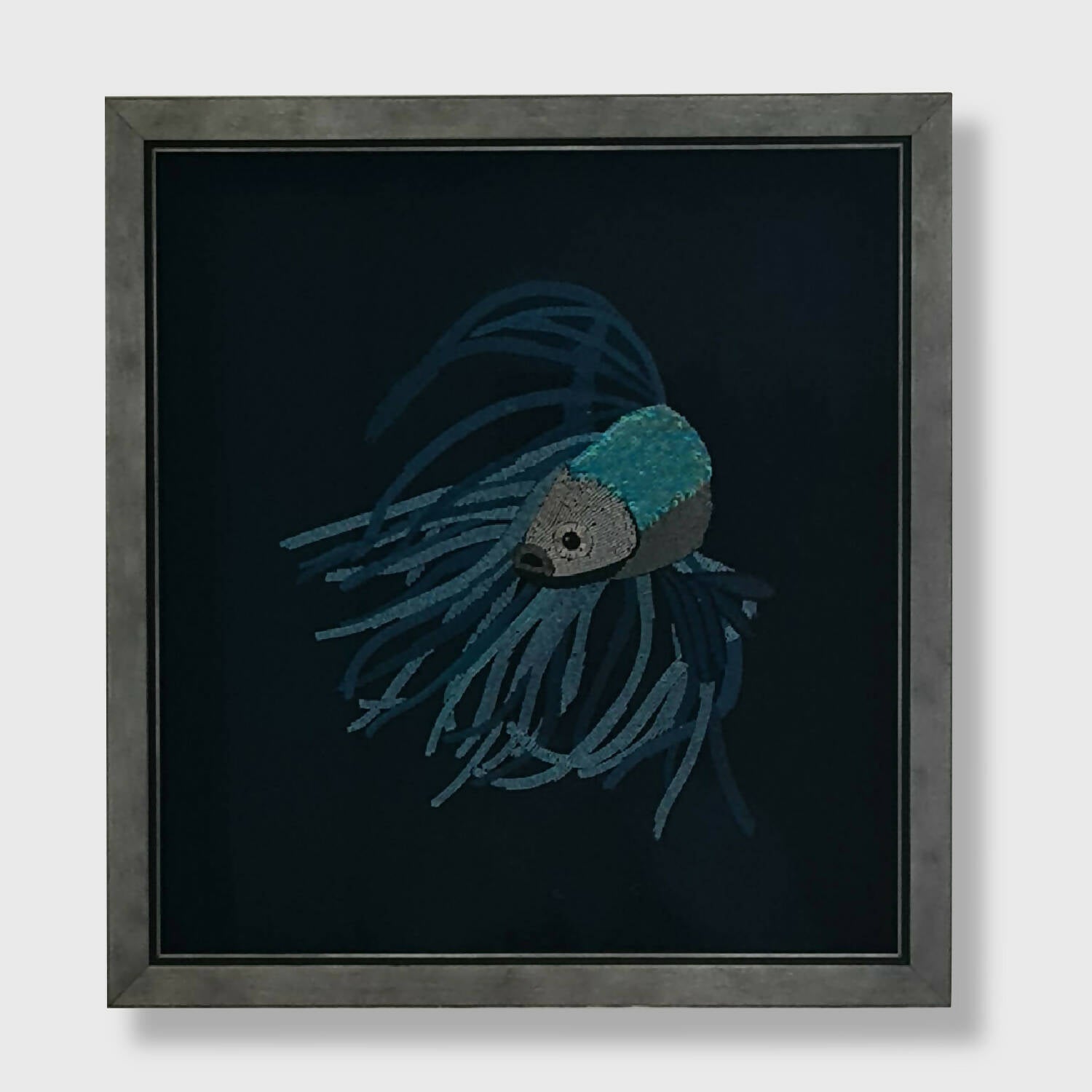 Tableau perlé Le poisson bleu | EMPREINTES Paris