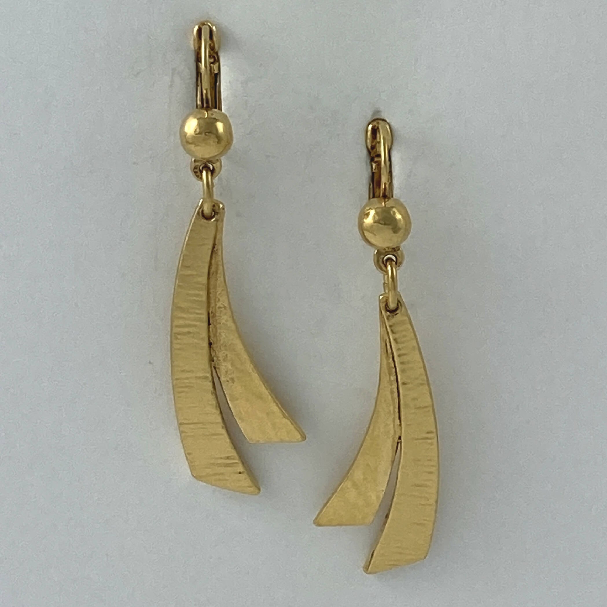 Boucles d’oreilles en étain Doré 3 | EMPREINTES Paris