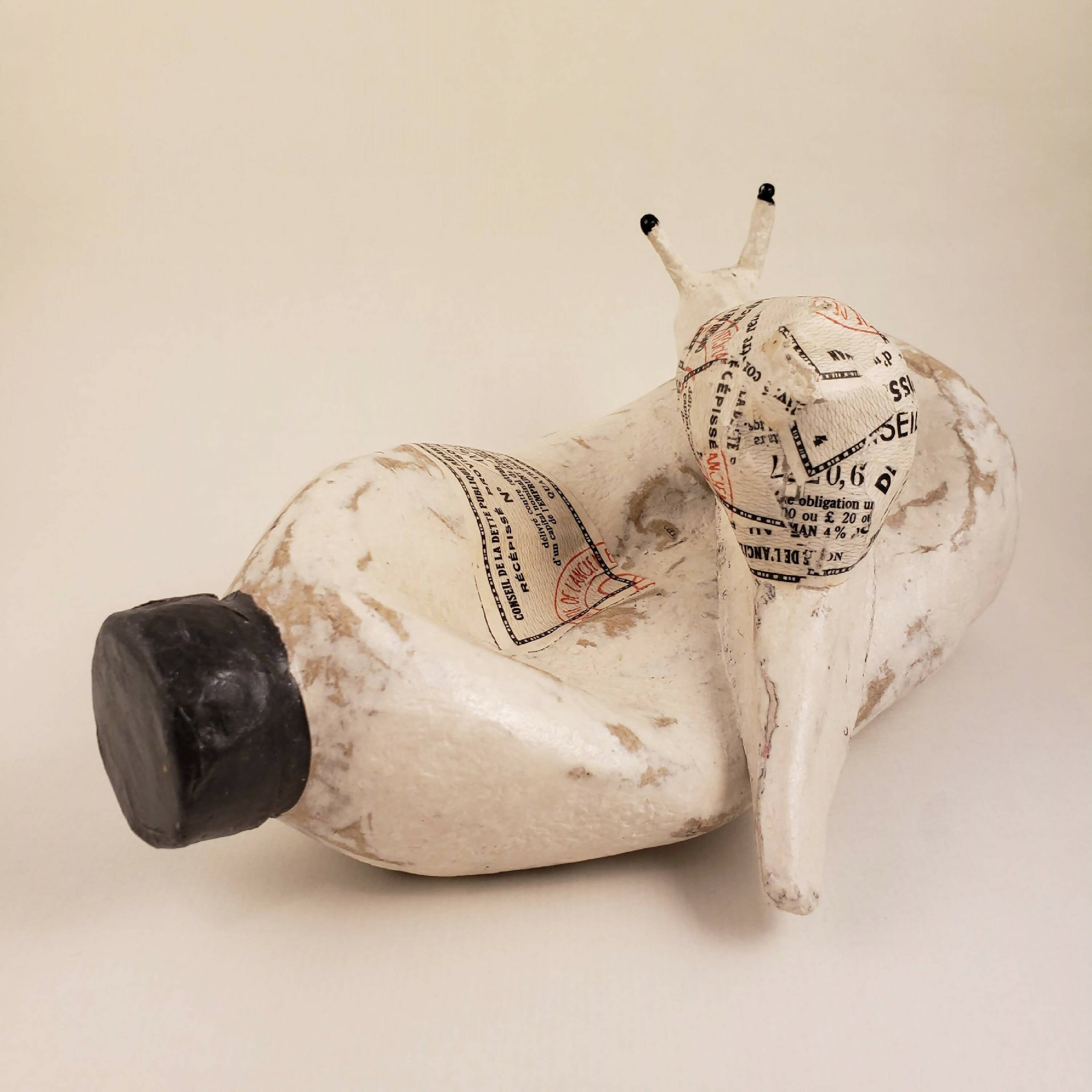Sculpture papier Escargot blanc | EMPREINTES Paris