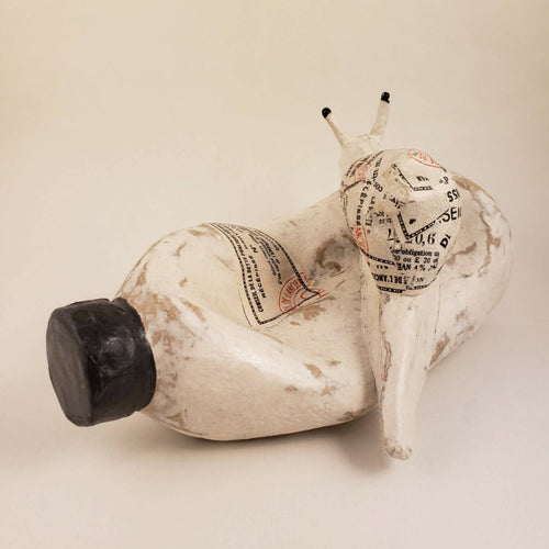 Sculpture papier Escargot blanc | EMPREINTES Paris - EMPREINTES Paris