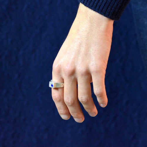 Chevalière Lapis Lazuli | EMPREINTES Paris - EMPREINTES Paris