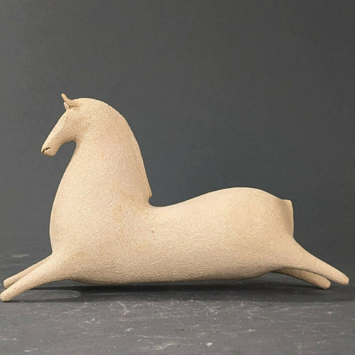 Sculpture Murale Cheval Beige foncé | EMPREINTES Paris - EMPREINTES Paris