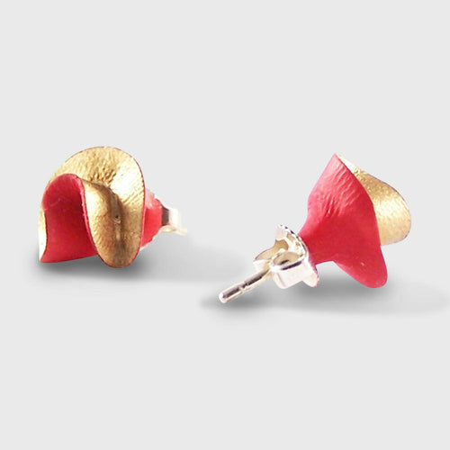 Boucles d'oreilles Synergie rouge et or | EMPREINTES Paris - EMPREINTES Paris