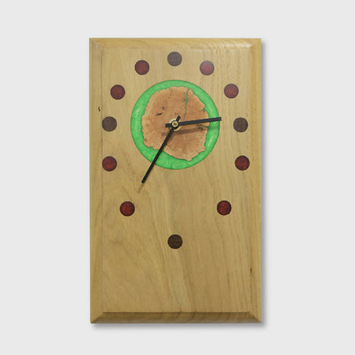 Pendule murale en chêne et résine époxy | EMPREINTES Paris - EMPREINTES Paris