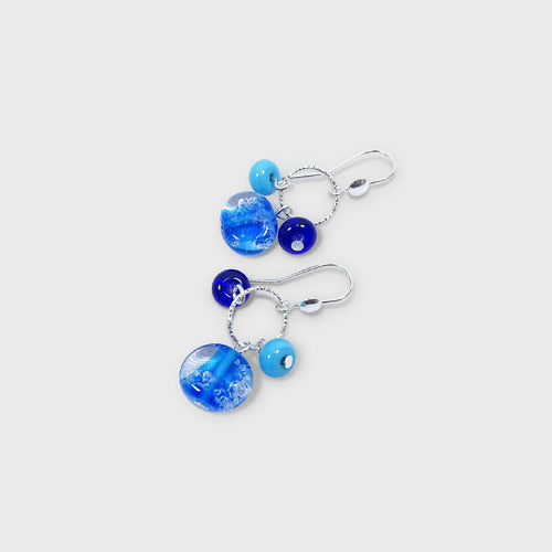 Boucles d'oreilles Emilie bleues | EMPREINTES Paris - EMPREINTES Paris