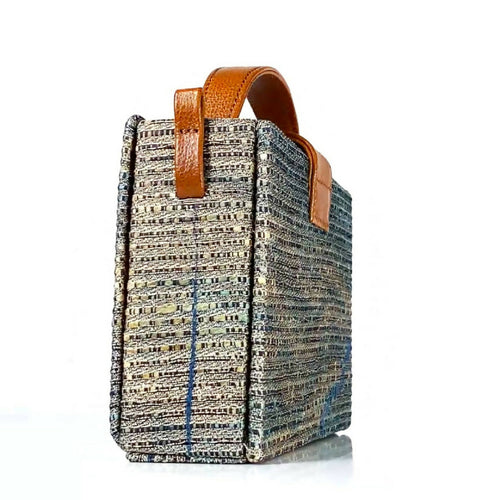 Sac boite Petit PARIS bleu argent | EMPREINTES Paris - EMPREINTES Paris