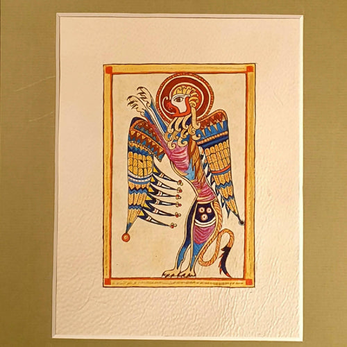 enluminure_lion_aile_les_parchemins_dores_enluminure copie | EMPREINTES Paris - EMPREINTES Paris