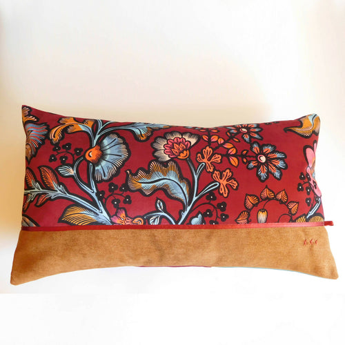 Coussin Pondichéry grand modèle bicolore | EMPREINTES Paris - EMPREINTES Paris