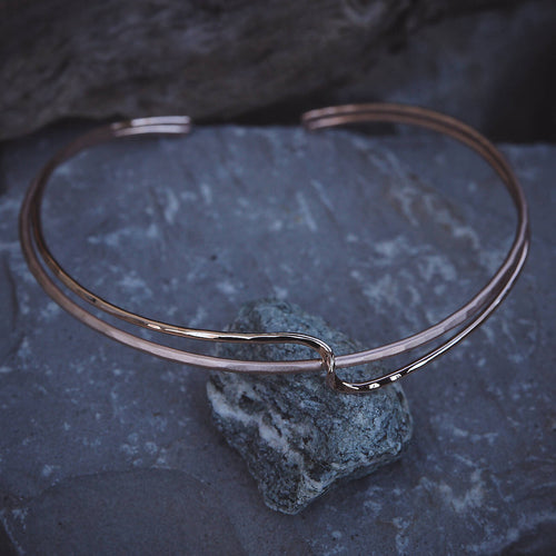 Collier Double Lien d'Amour plaqué or rose | EMPREINTES Paris - EMPREINTES Paris