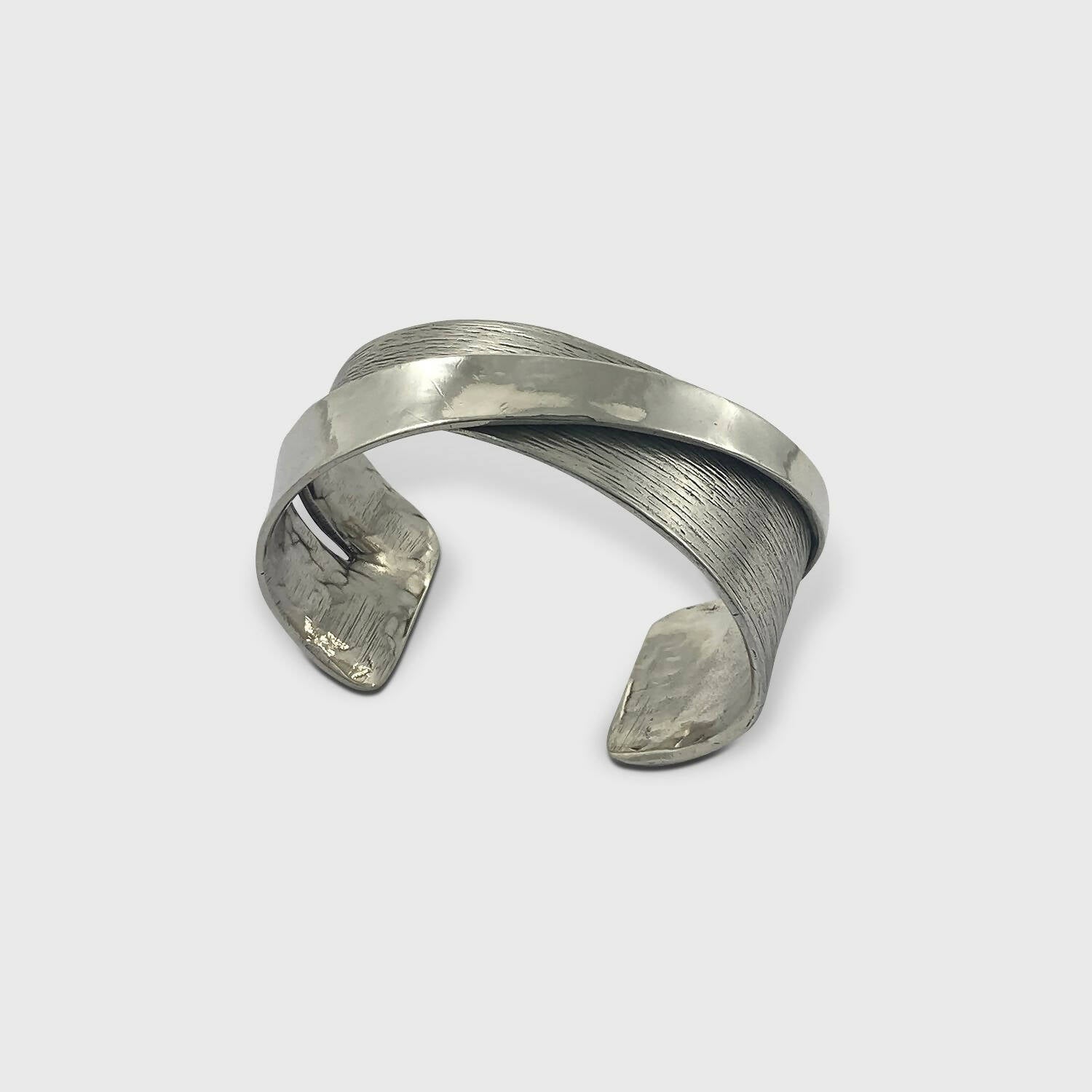 Bracelet en étain argenté 3 | EMPREINTES Paris