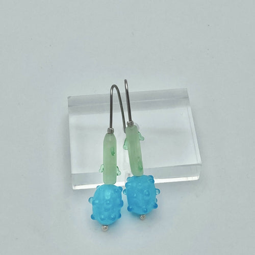 Boucles d'oreilles fruits bleus et tiges | EMPREINTES Paris - EMPREINTES Paris