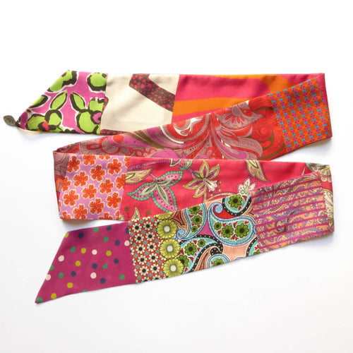 Bandeau soie spring rose | EMPREINTES Paris - EMPREINTES Paris