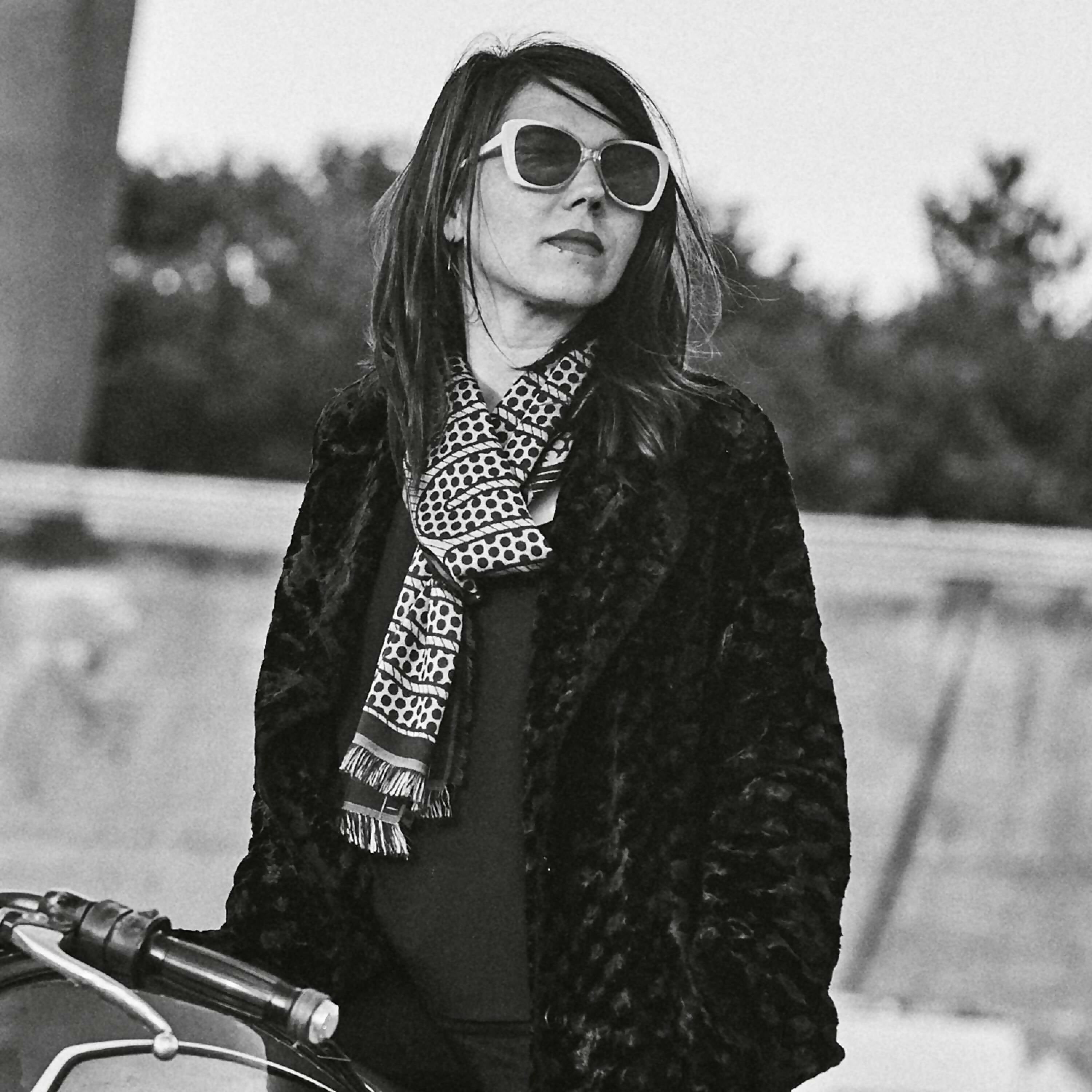 Écharpe Étroite Laine Soie Multico Camel Mécanique | EMPREINTES Paris