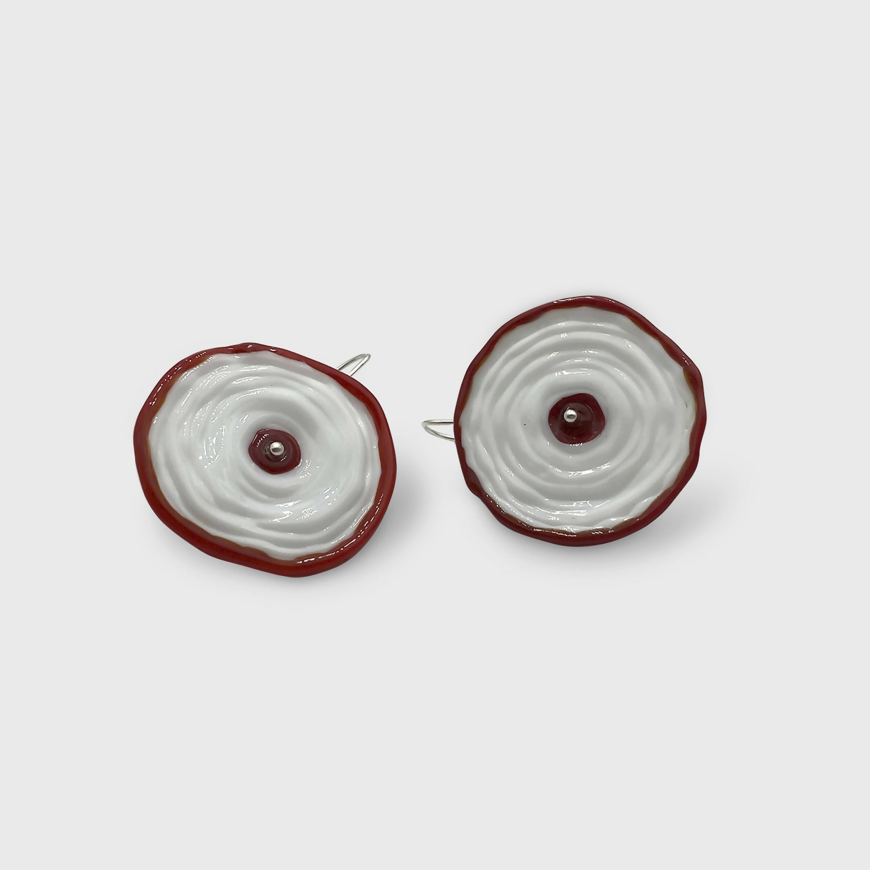 boucles_doreilles_coquelicot_disques_blanc_et_rouge_lathoumetie_helene copie | EMPREINTES Paris
