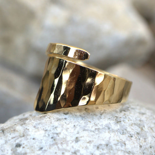 Bague martelée plaqué or | EMPREINTES Paris - EMPREINTES Paris