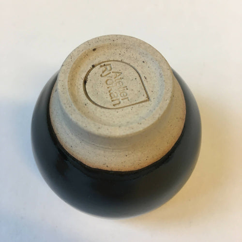 Petit Vase Noir-Oribe n°2 en grès | EMPREINTES Paris - EMPREINTES Paris