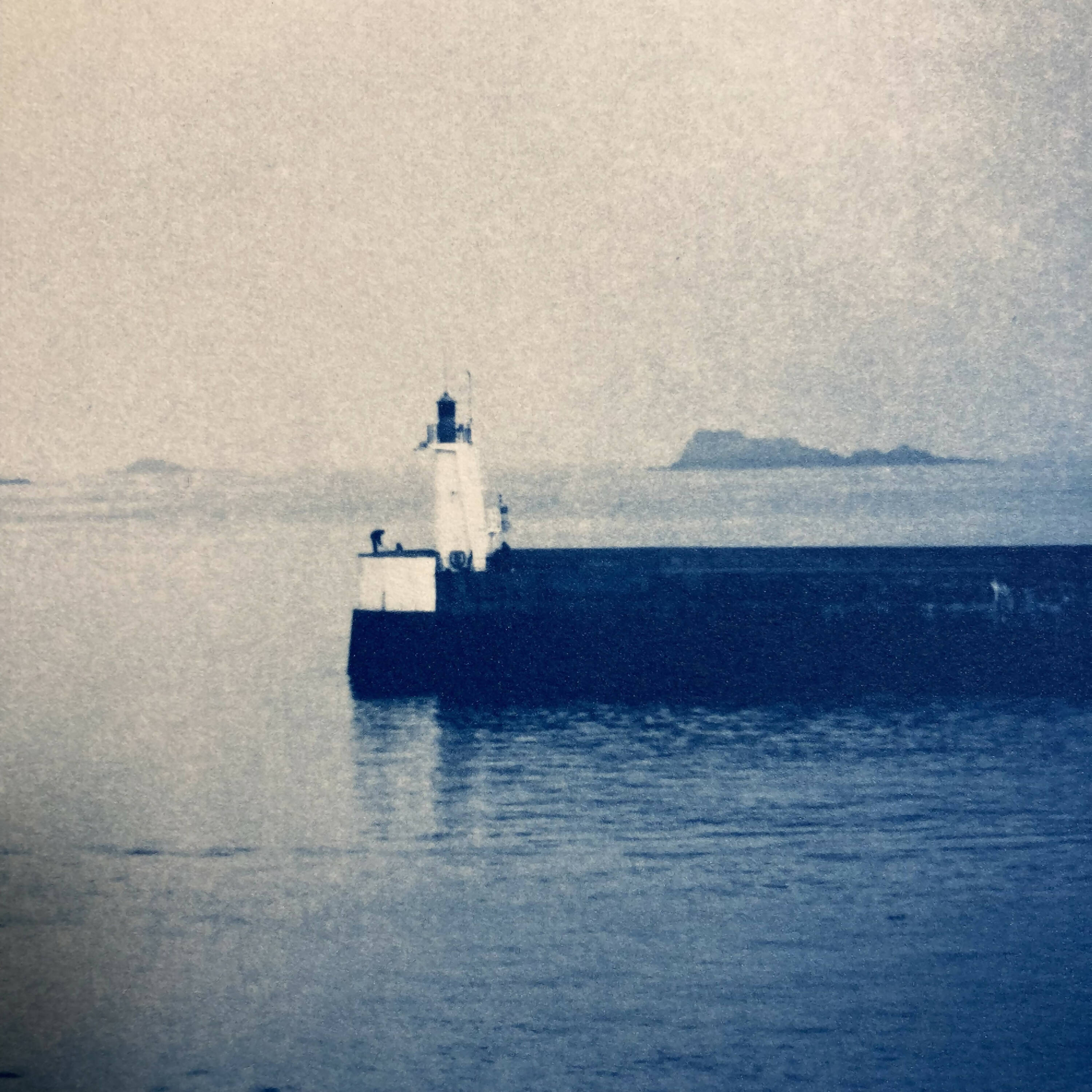 Cyanotype Trois-mâts en mer, Belem quittant Saint-Malo | EMPREINTES Paris | EMPREINTES Paris