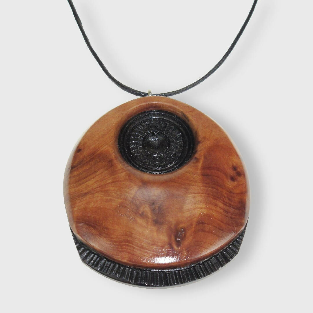 Pendentif racine de thuya du Maroc et ébène | EMPREINTES Paris