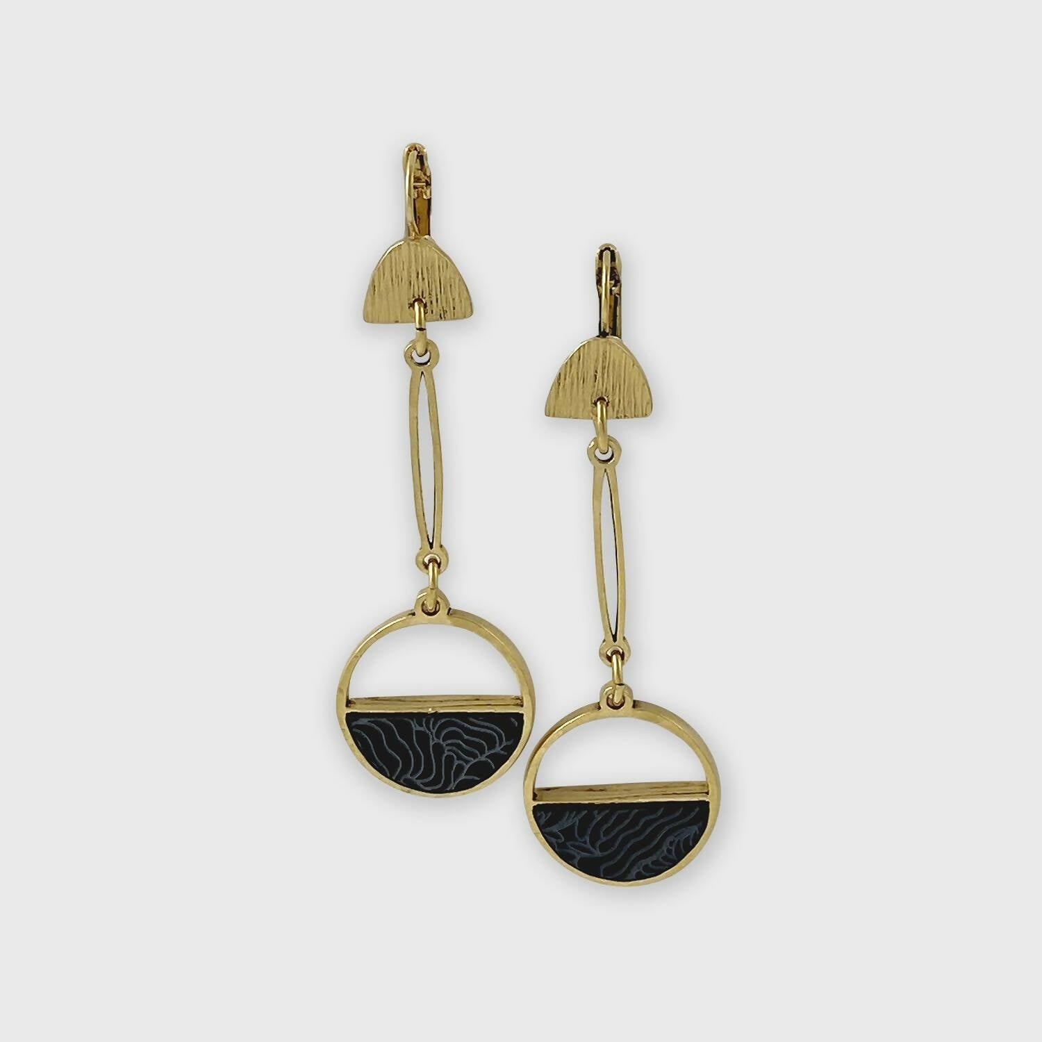 Boucles d’oreilles en étain Doré 21 | EMPREINTES Paris