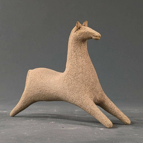 Sculpture Murale Mini Cheval Beige Foncé | EMPREINTES Paris - EMPREINTES Paris