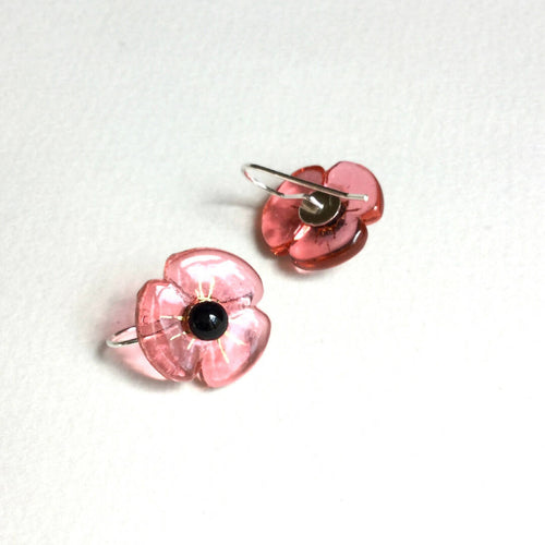 Boucles d'oreilles COQUELICOT rose empire | EMPREINTES Paris - EMPREINTES Paris