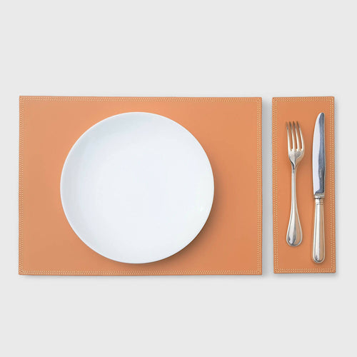 Set de table Grimaud en cuir camel | EMPREINTES Paris - EMPREINTES Paris