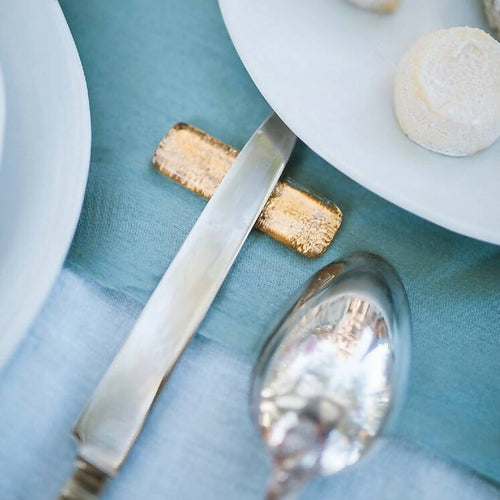 Coffret de 6 porte-couteaux barrettes dorés | EMPREINTES Paris - EMPREINTES Paris