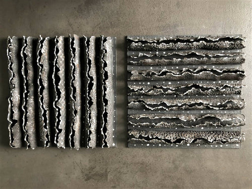 Bas relief tableau grès collection écorce | EMPREINTES Paris - EMPREINTES Paris