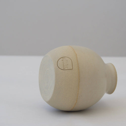 Soliflore Tokkuri beige en grès blanc | EMPREINTES Paris - EMPREINTES Paris