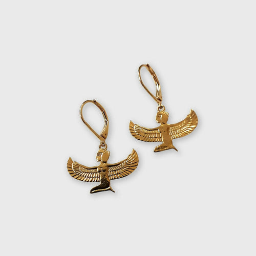 Boucles d’oreilles Isis – Méditation plaqué or | EMPREINTES Paris - EMPREINTES Paris