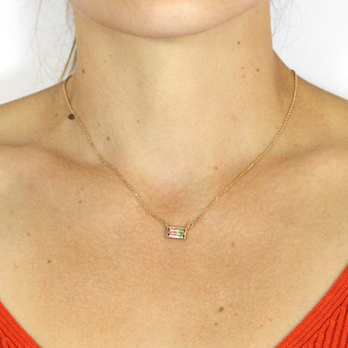 Collier rectangle Melon d’eau | EMPREINTES Paris - EMPREINTES Paris