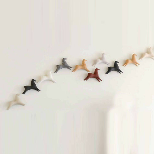 Sculpture Murale Mini Cheval Beige Foncé | EMPREINTES Paris - EMPREINTES Paris