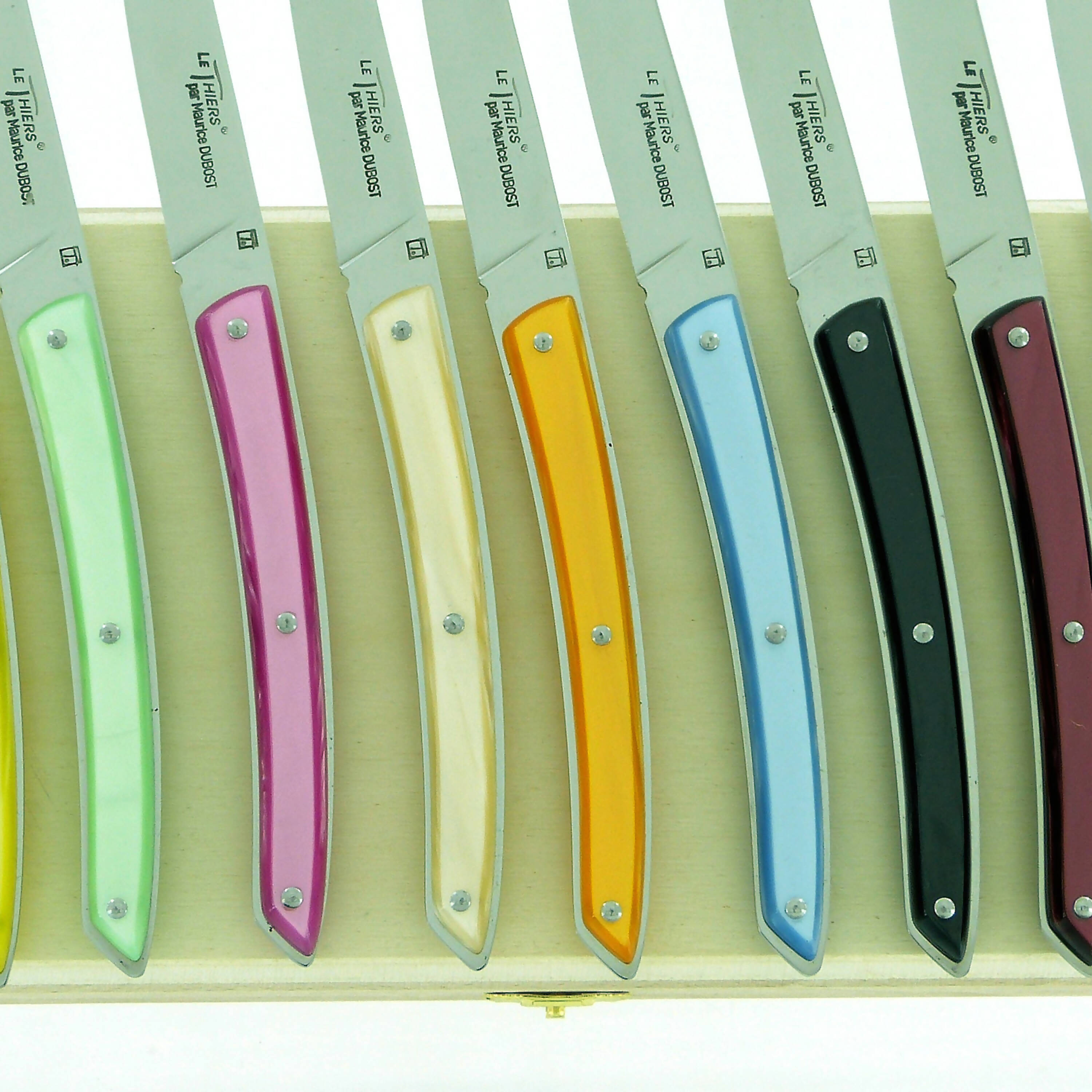 Coffret de 6 couteaux de table Le Thiers Gamme Acidulée | EMPREINTES Paris